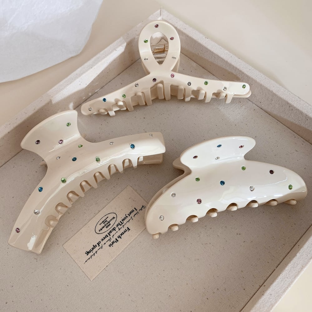 1 Pair Simple Series Daily Geometric Acetate Women's Hair Claws h5Picture3